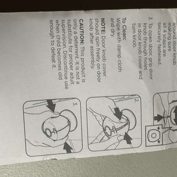 Safety 1st Parent Grip and twist Door Knob Covers, White - Picture 6 of 7